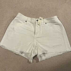 Aerie White Jean Shorts for Women